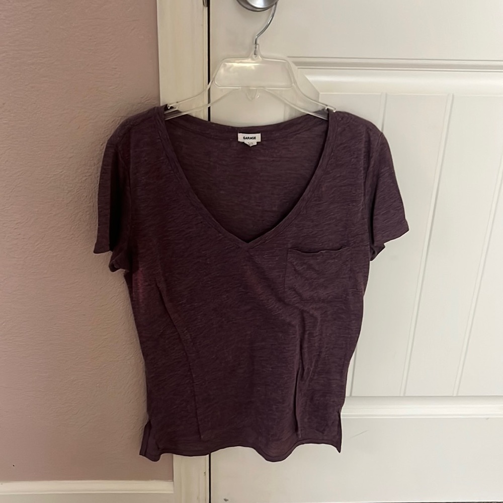 Garage V Neck Pocket T-shirt